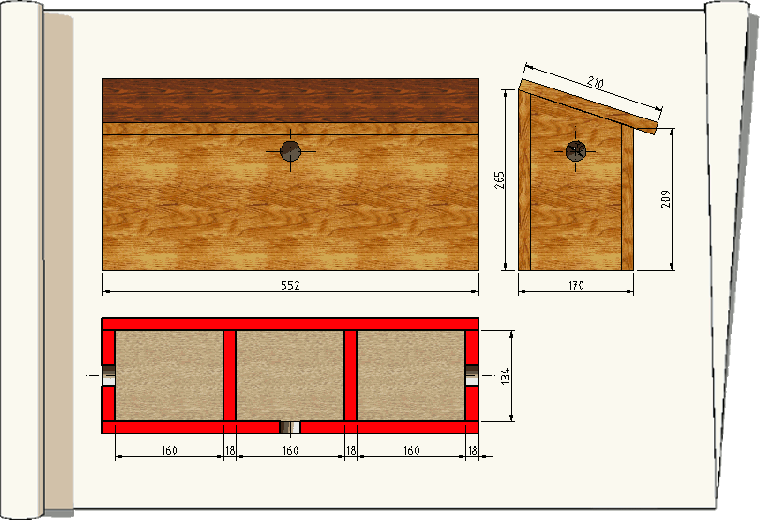 plan de nichoir pour moineaux